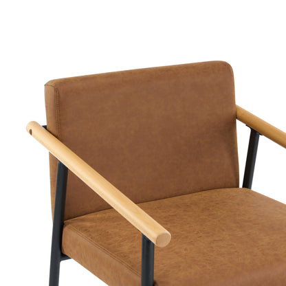 Hethlet Counter Stool with Iron Frame-Set of 2