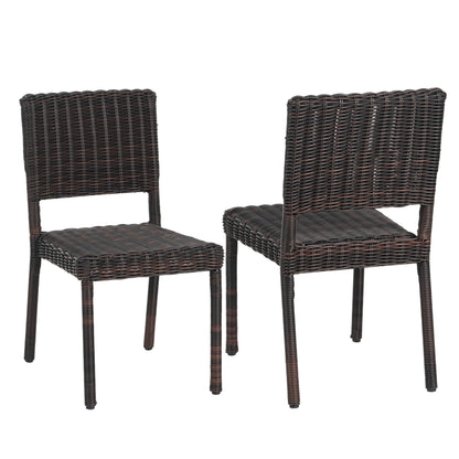 Ashiral Braided Patio Dining Chair,Set of 2