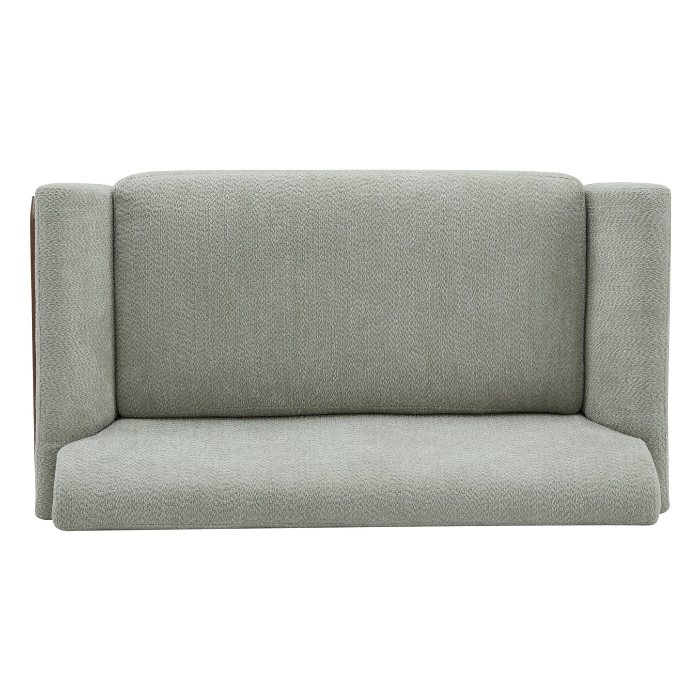 Aeionius Modern Indoor Boucle Loveseat with Flared Arms, Upholstered Fabric Sofa