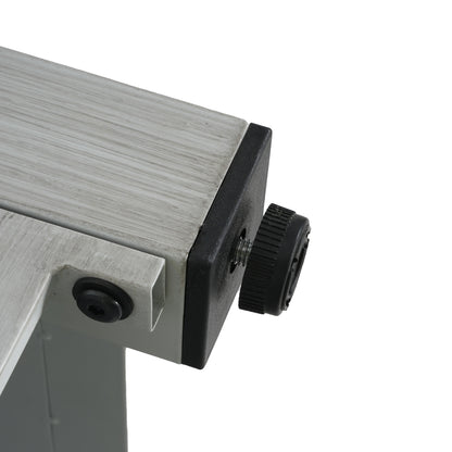 Kirathira Extendable Rectangle Aluminum fire Pit Table, 50,000BTU