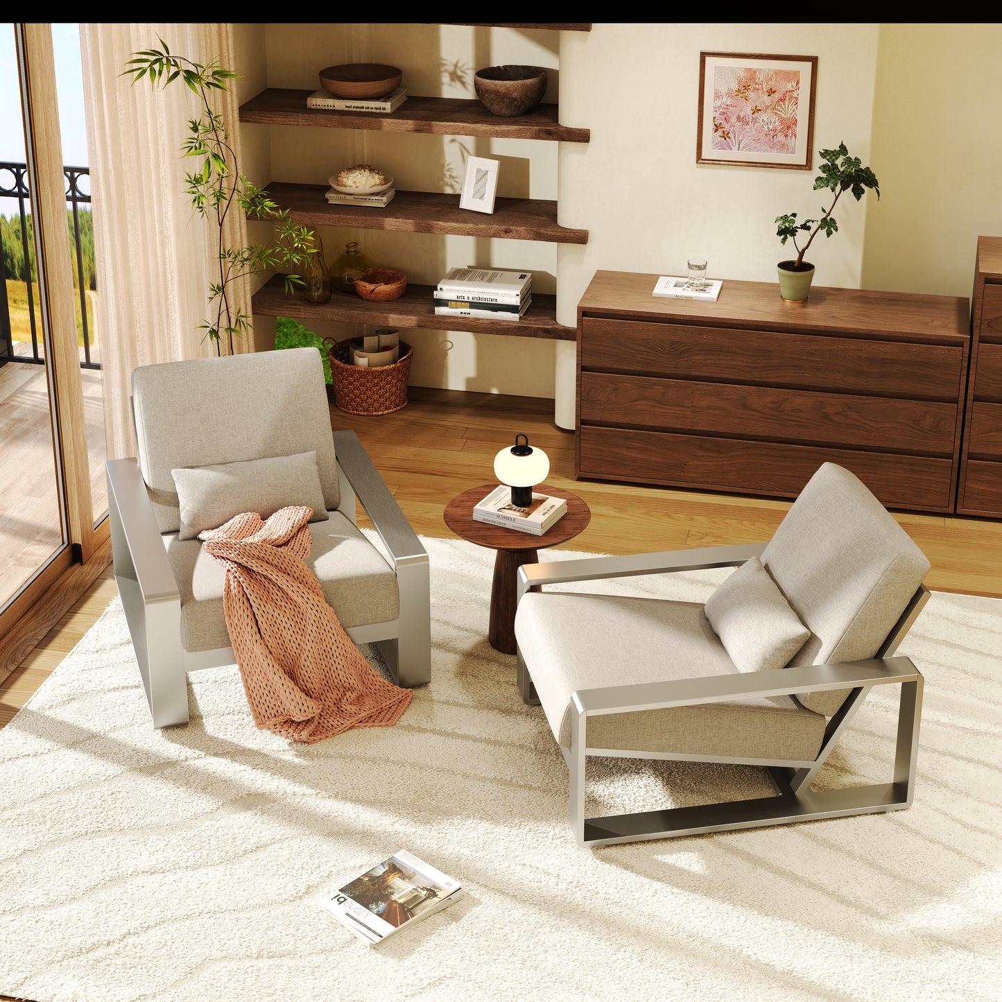 Plata Aluminum Outdoor Lounge & Leisure Chair