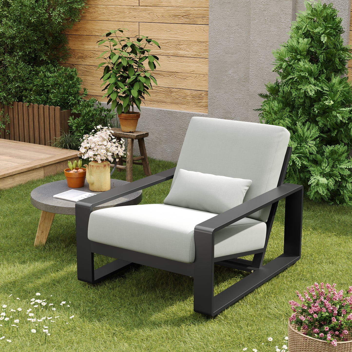 Plata Aluminum Outdoor Lounge & Leisure Chair