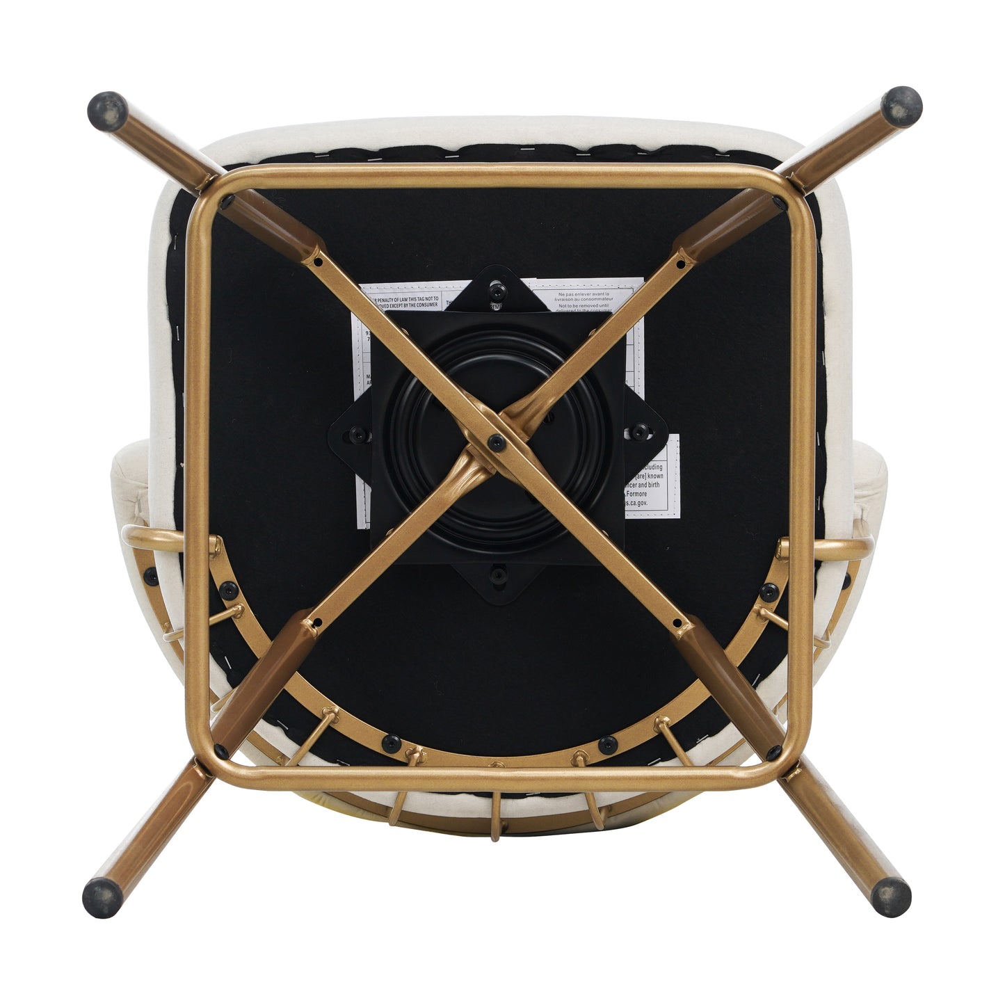 Novimonir 26" Counter Height Bar Stools Set of 2, 180° Swivel Upholstered Barstools