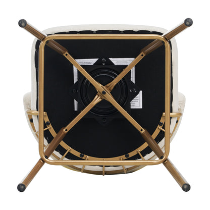 Novimonir 26" Counter Height Bar Stools Set of 2, 180° Swivel Upholstered Barstools