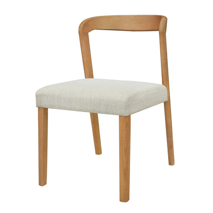 Cavomirium Solid Rubber Wood Dining Chairs,Set of 2