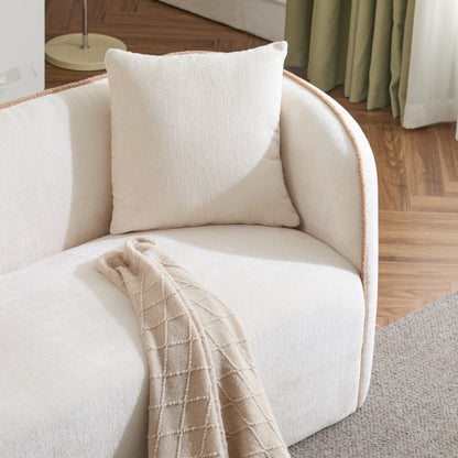 Coralna 82" Curved Sofa,3-Seater,Living Rooms,Bedrooms,Apartment Office