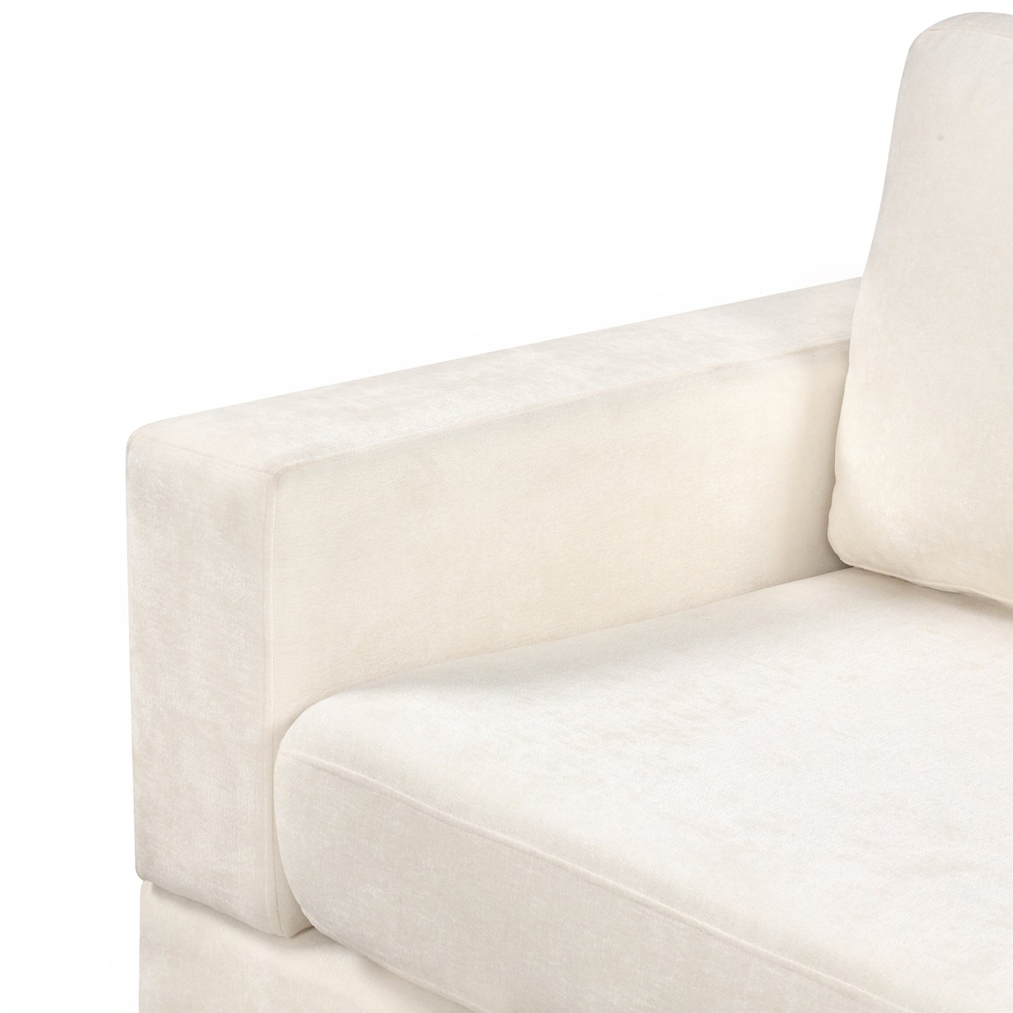 Serava Sectional Sofa Upholstered Sofa Couch with Reversible Armrests for Living Room