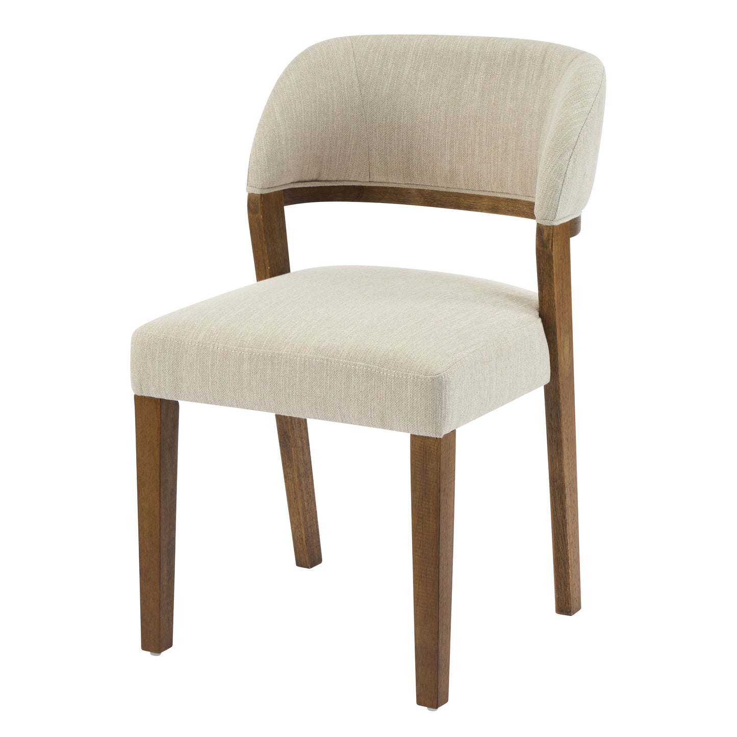 Veyotilous Upholstered Back Side Dining Chair with Rubber Wood Frame (Set of 2)