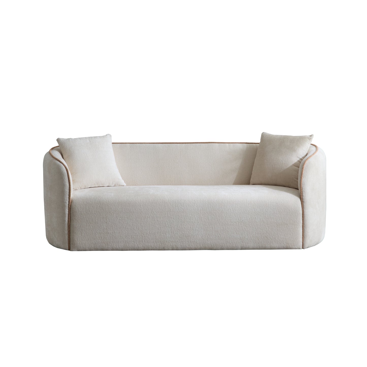 Coralna 82" Curved Sofa,3-Seater,Living Rooms,Bedrooms,Apartment Office