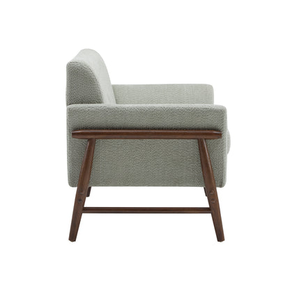 Aeionius Modern Indoor Boucle Loveseat with Flared Arms, Upholstered Fabric Sofa
