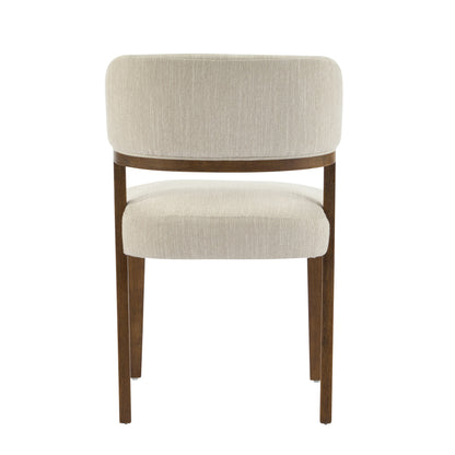 Veyotilous Upholstered Back Side Dining Chair with Rubber Wood Frame (Set of 2)