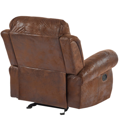 Isellen Suede Manual Glider Standard Recliner