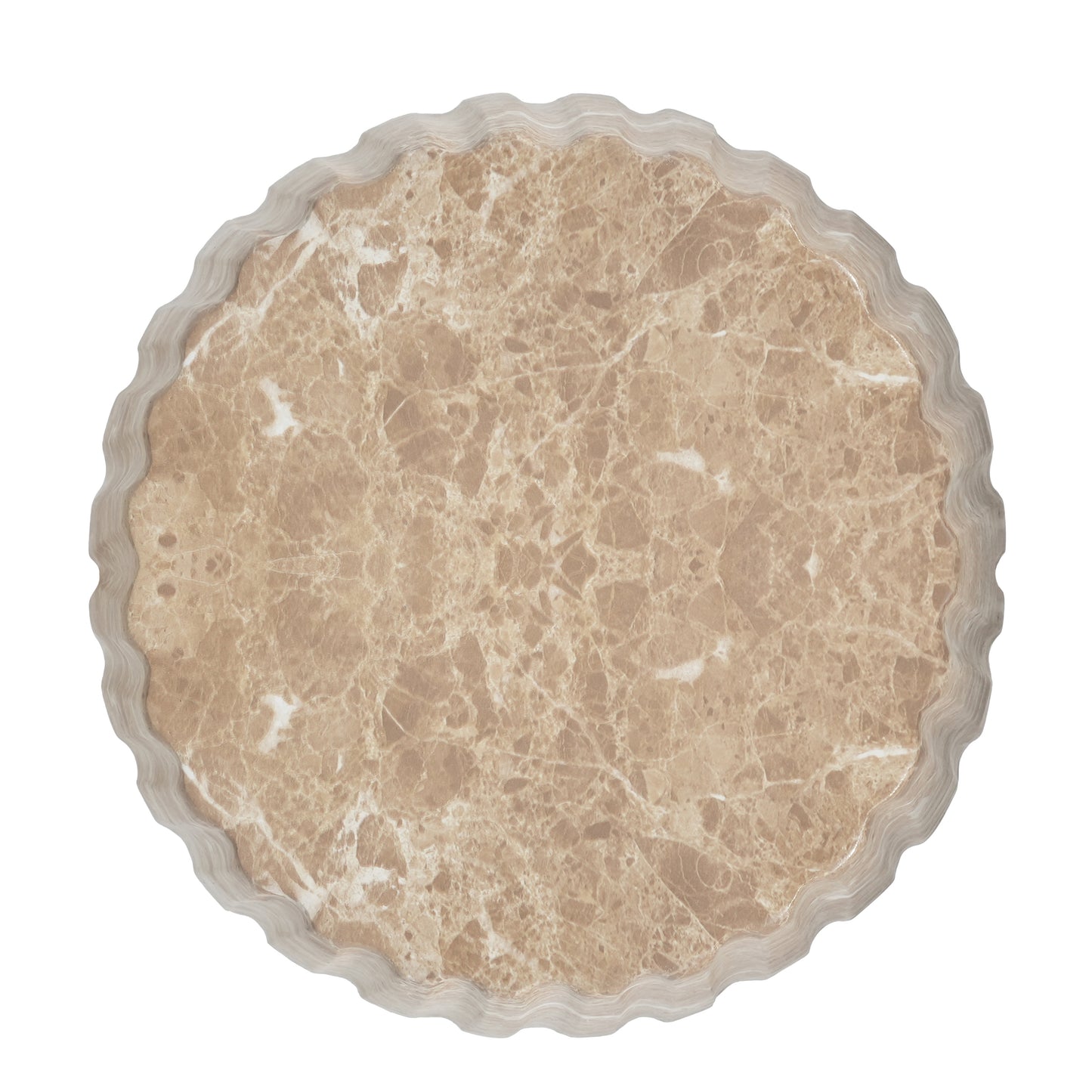 Ythariar Outdoor Cleme Carved Side Table