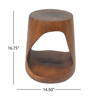 Hawthor MGO Hollow Side Table, Wood-like texture