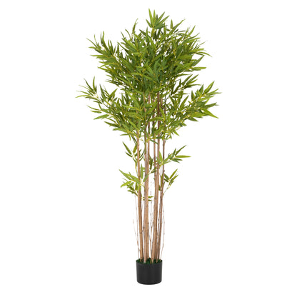 Emelric 70" Artificial Bamboo with Black Plastic Pot