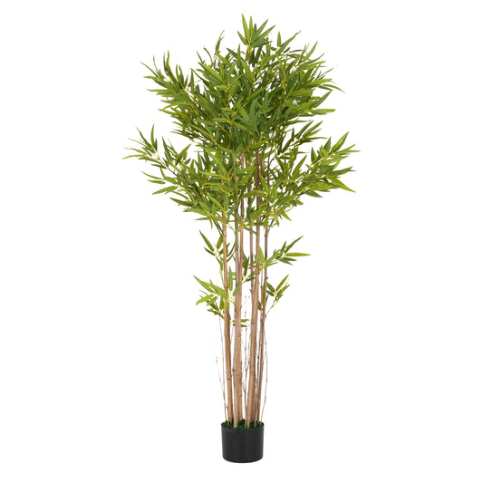 Emelric 70" Artificial Bamboo with Black Plastic Pot