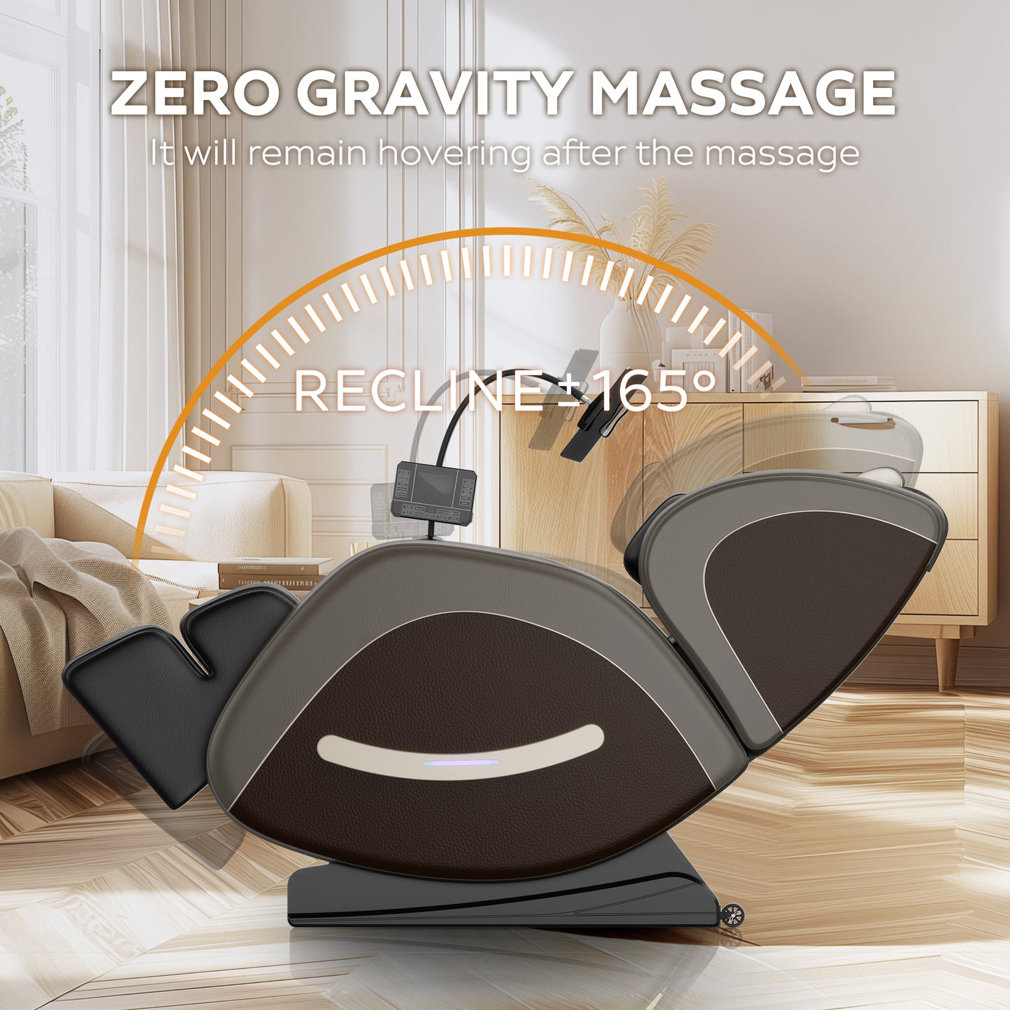 2024 Zero Gravity Full Body Massage Chair with Air Pressure, Heating, and Foot Relaxation