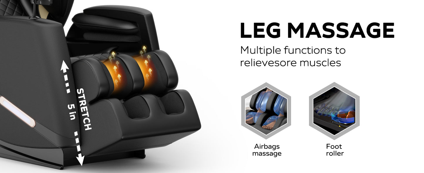 New Advanced Zero Gravity Full Body Massage Chair with Air Pressure Massage