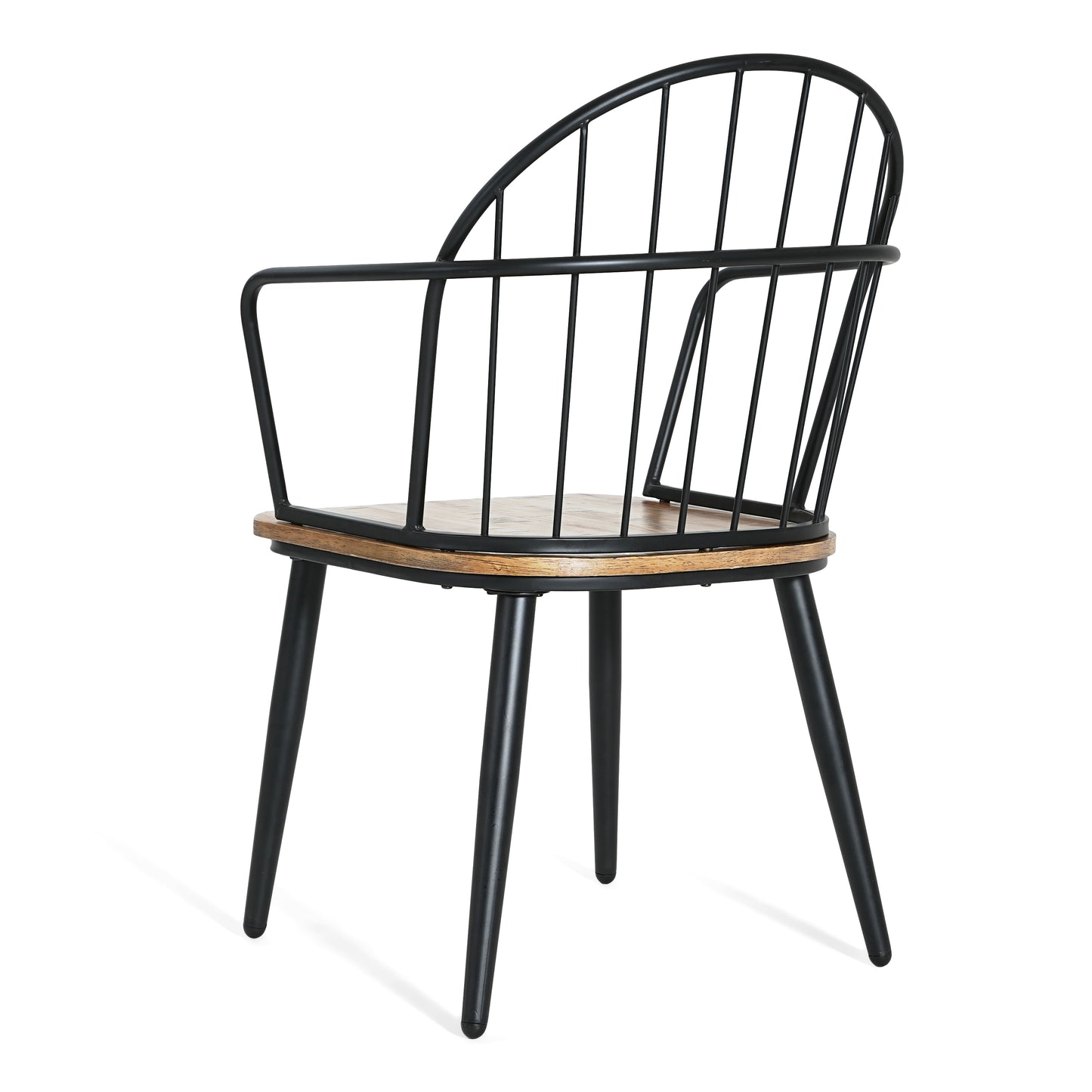 Melora Modern Dining Chairs with Metal Legs, Set of 2
