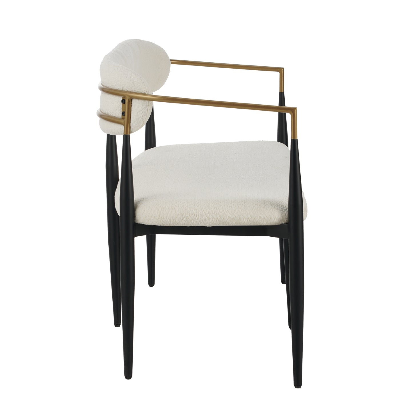 Embara Minimalist  Style Metal Loveseat Settee