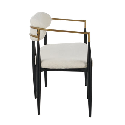 Embara Minimalist  Style Metal Loveseat Settee