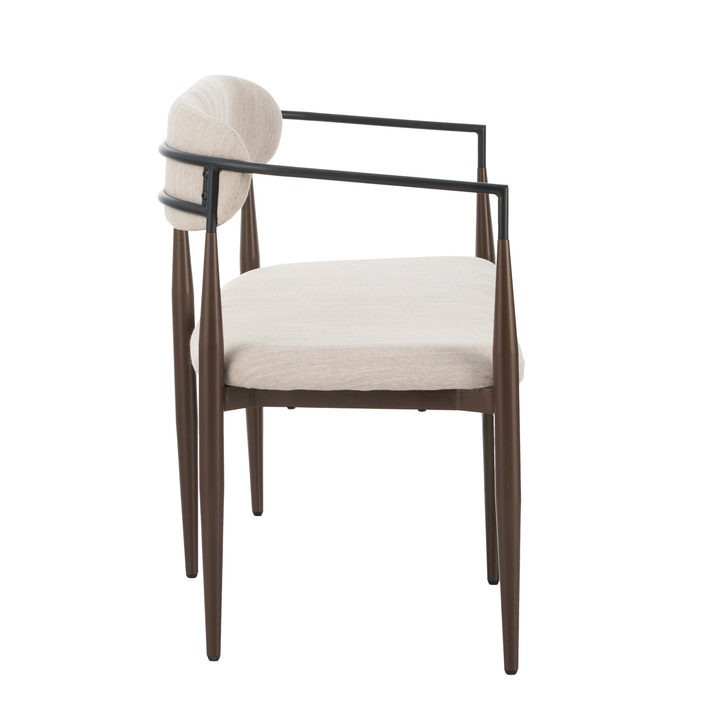 Embare Minimalist  Style Metal Loveseat Settee