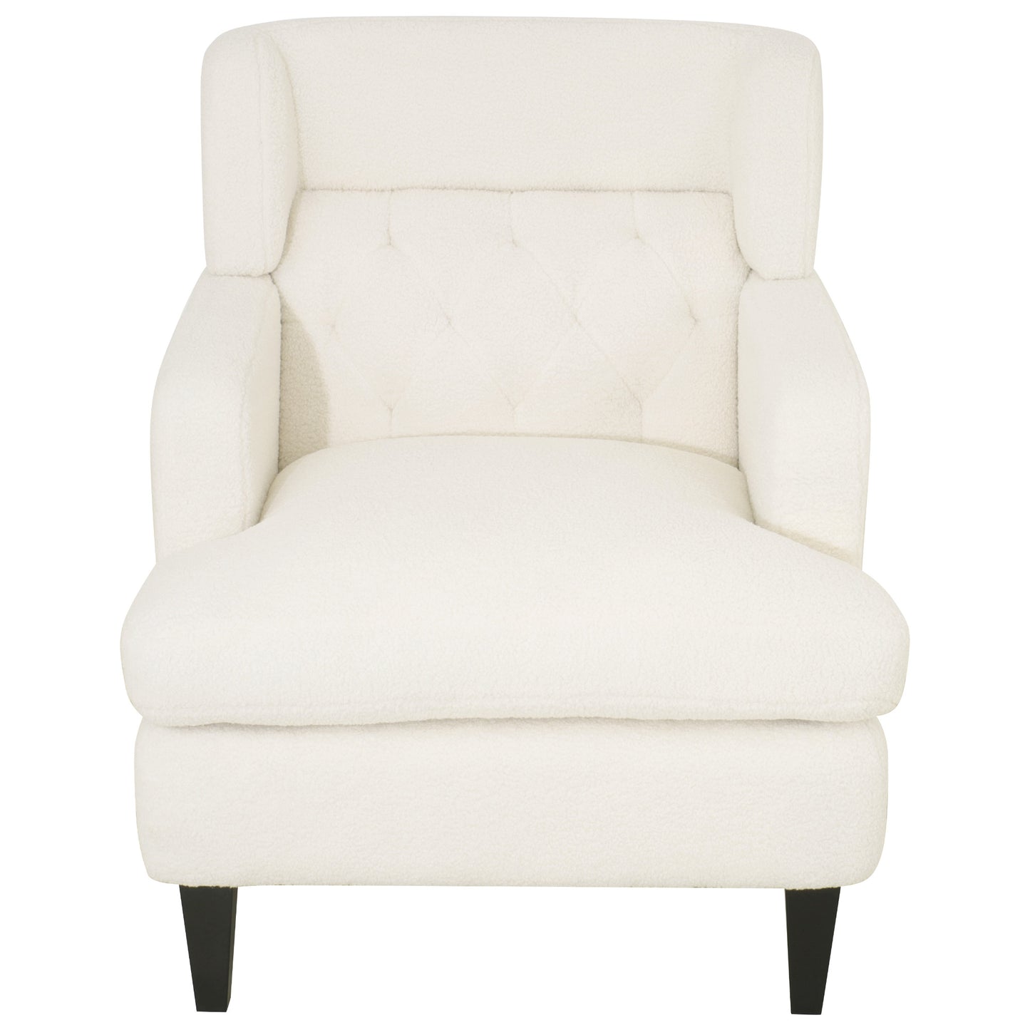 Dorelle Upholstered Accent Chair Tufted Armchair for Living Room and Bedroom