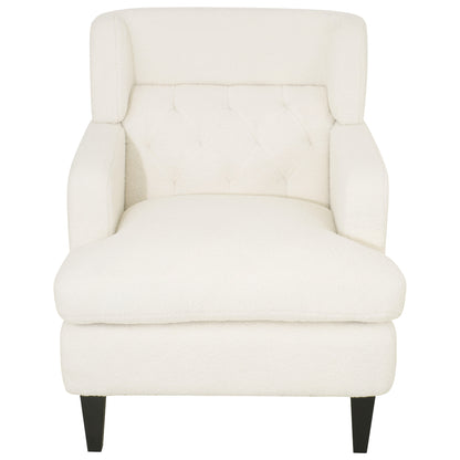 Dorelle Upholstered Accent Chair Tufted Armchair for Living Room and Bedroom
