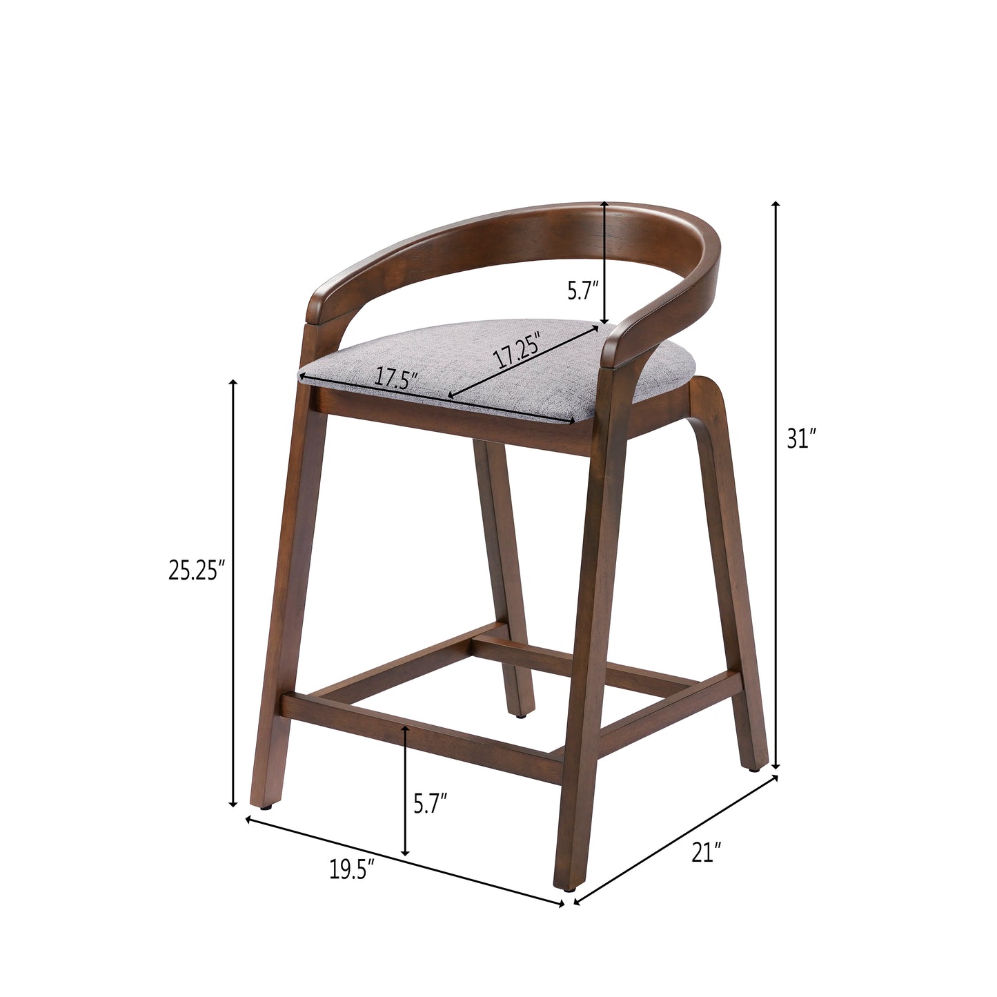 Evereste Counter Stools with Cushions