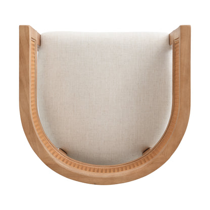 Isidore Wood And Rattan Upholstered Arm Counter Stools,Set of 2