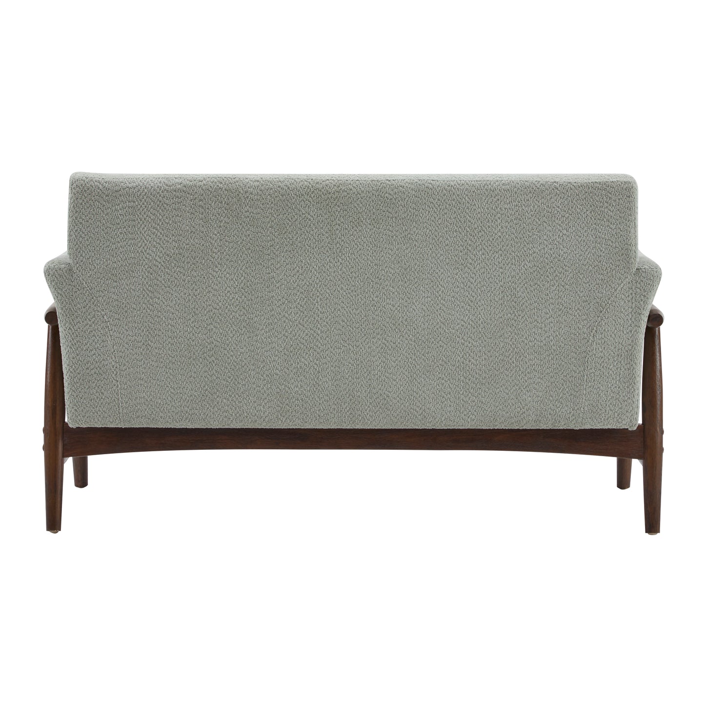 Aeionius Modern Indoor Boucle Loveseat with Flared Arms, Upholstered Fabric Sofa