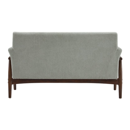 Aeionius Modern Indoor Boucle Loveseat with Flared Arms, Upholstered Fabric Sofa