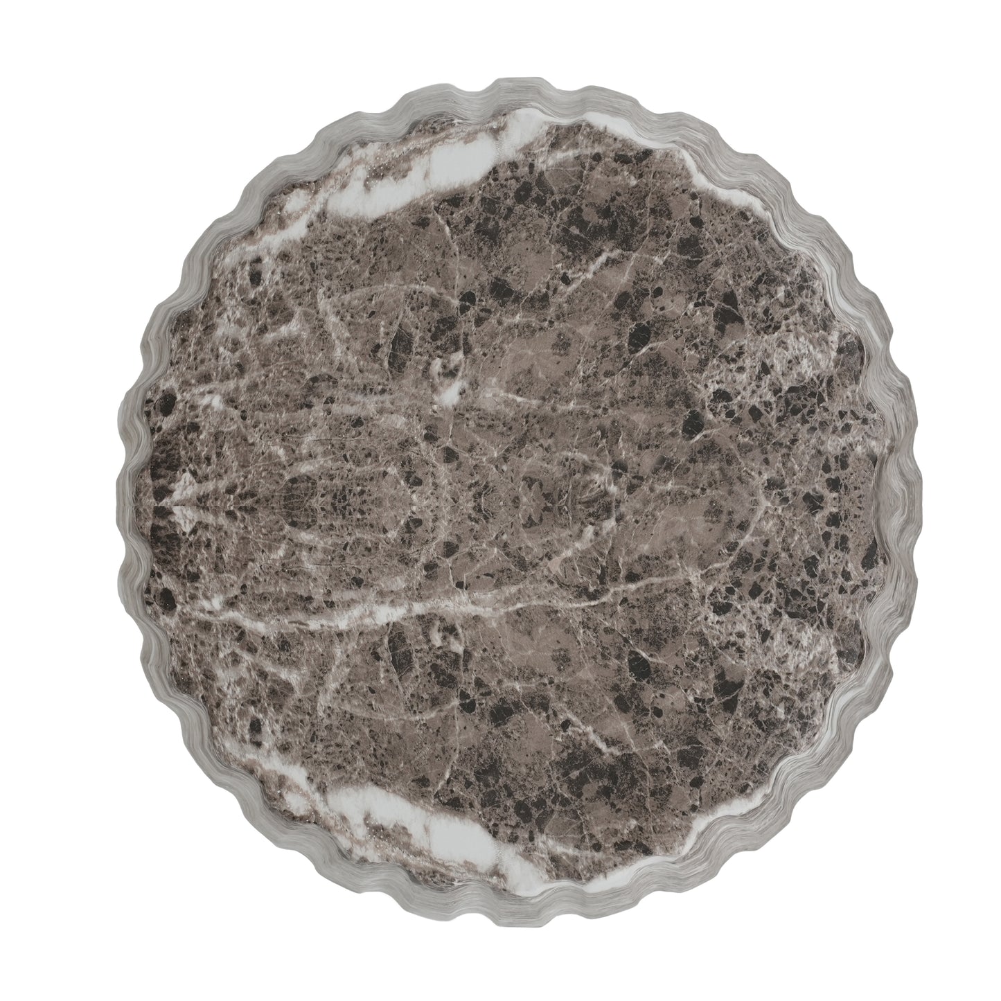 Ythariar Outdoor Cleme Carved Side Table