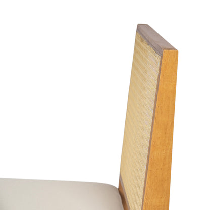 Chandian Dining Room Chairs, Cane Upholstered Kitchen Chairs Side Chairs With Cushion,Set of 2