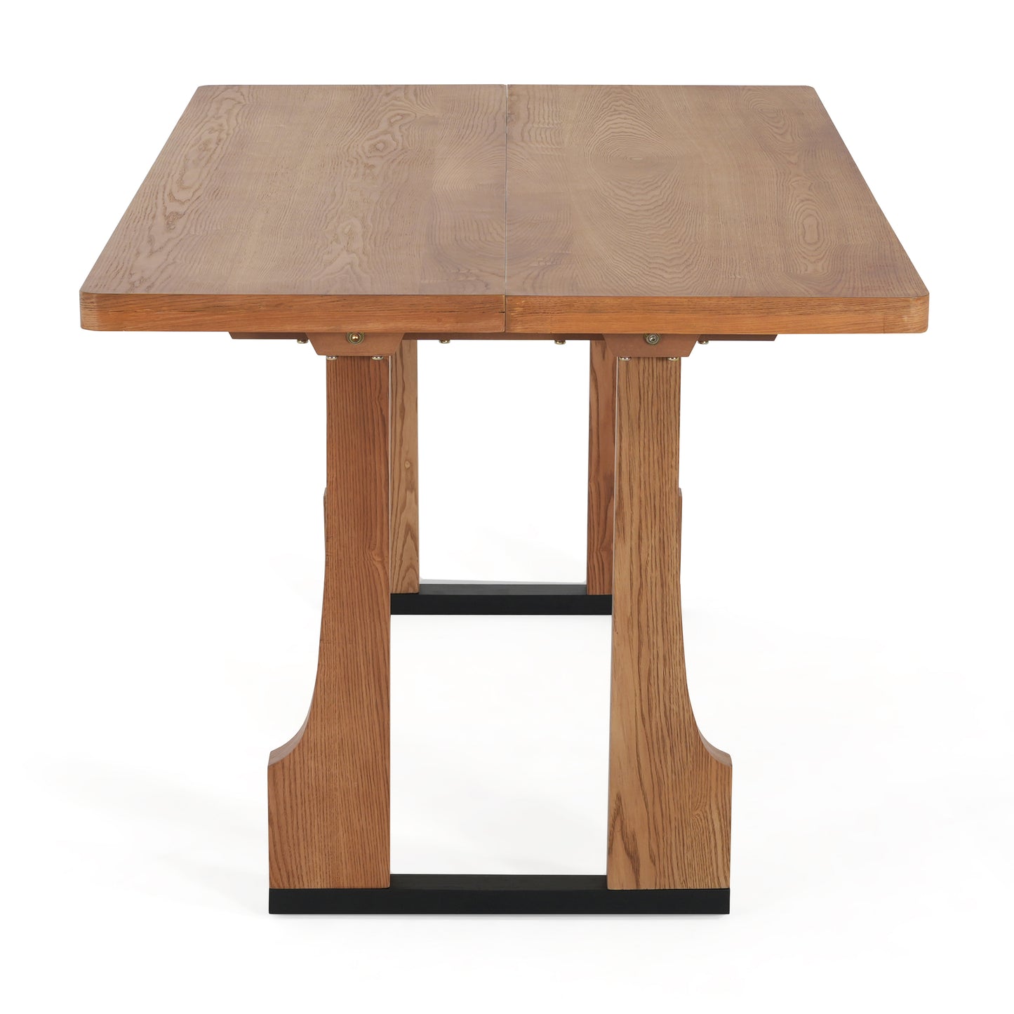 Verenda 63" Rustic Farmhouse Dining Table – Seats 4-6,with Pedestal Base