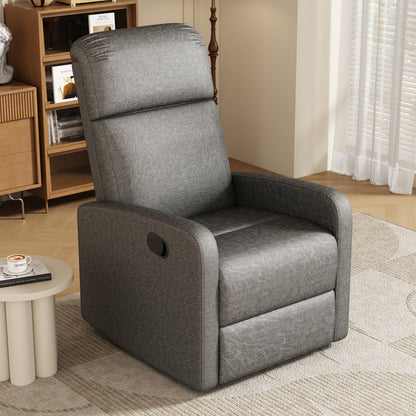 Elarra Modern Recliner Manual Recliner Home Theater Manual Recliner Chair with Adjustable Backrest