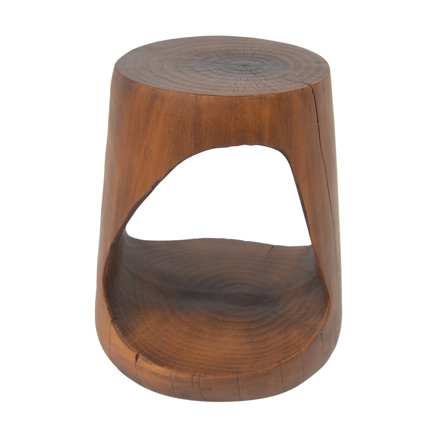 Hawthor MGO Hollow Side Table, Wood-like texture