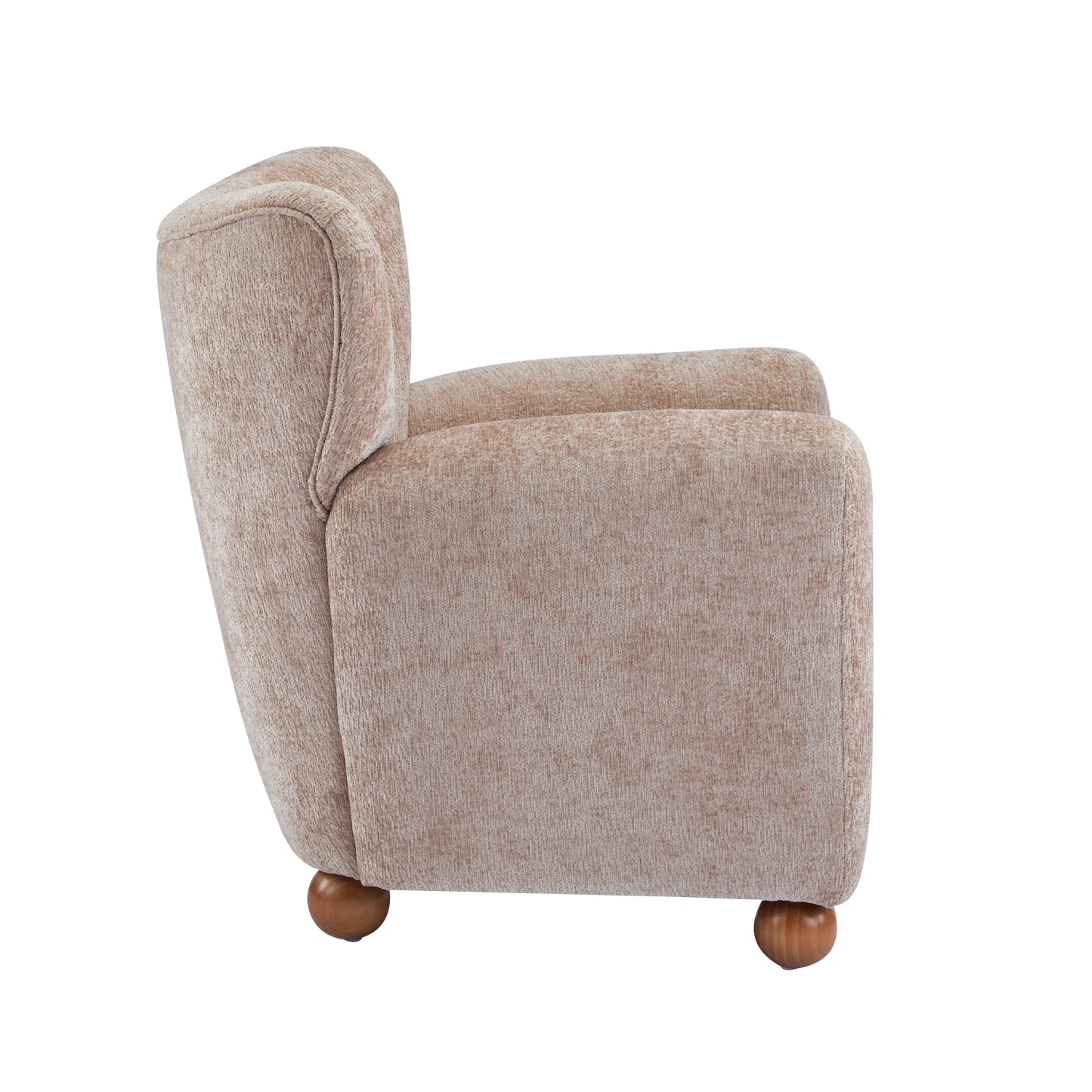 Isorylis Premium Fabric Cozy Wingback Solid Armchair