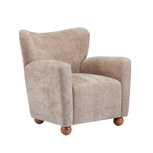 Isorylis Premium Fabric Cozy Wingback Solid Armchair