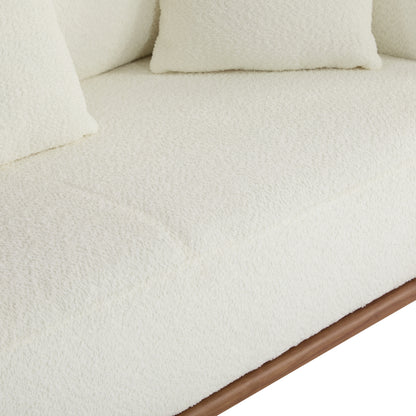 Warder Modern Round Arm Curved Soft Sofa