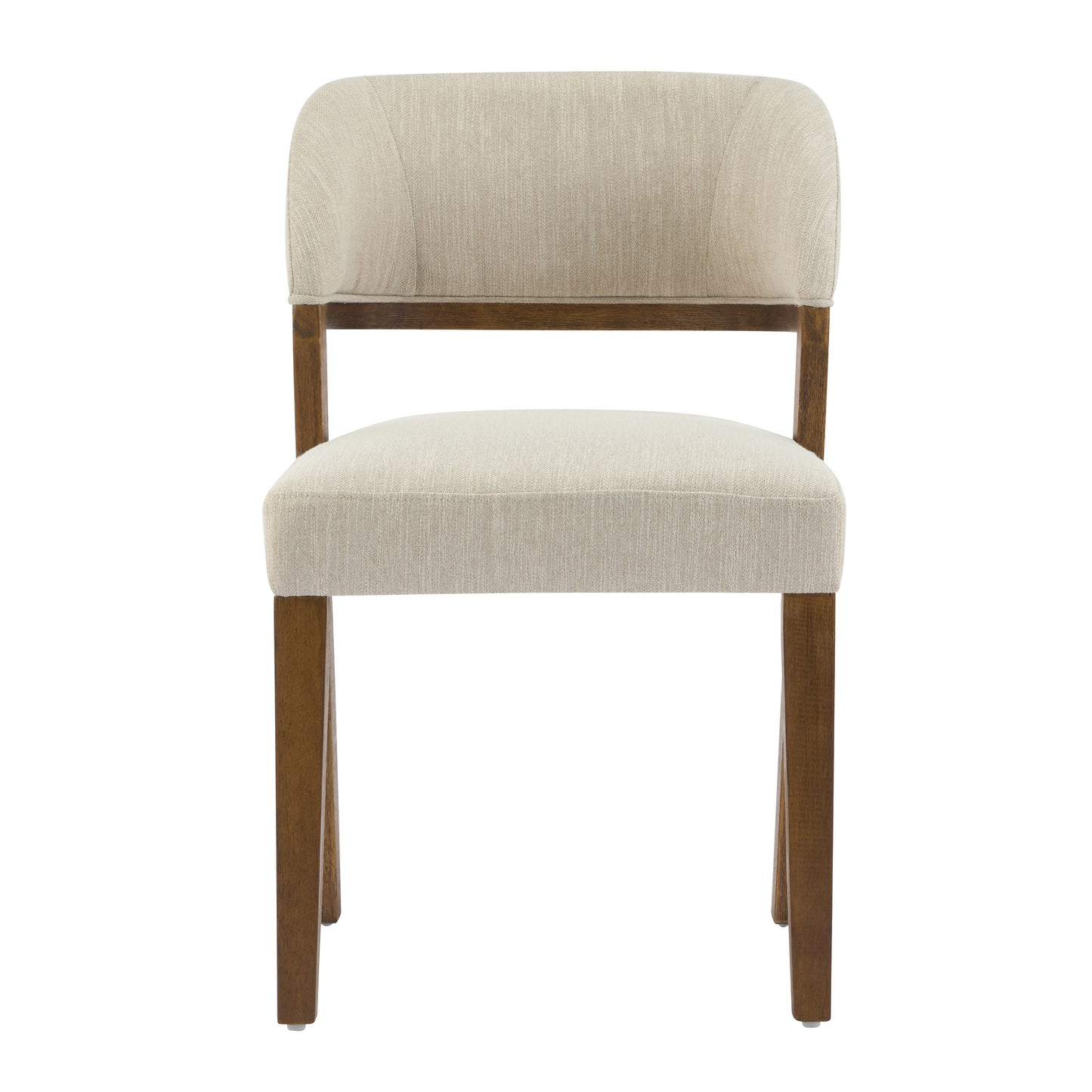 Veyotilous Upholstered Back Side Dining Chair with Rubber Wood Frame (Set of 2)