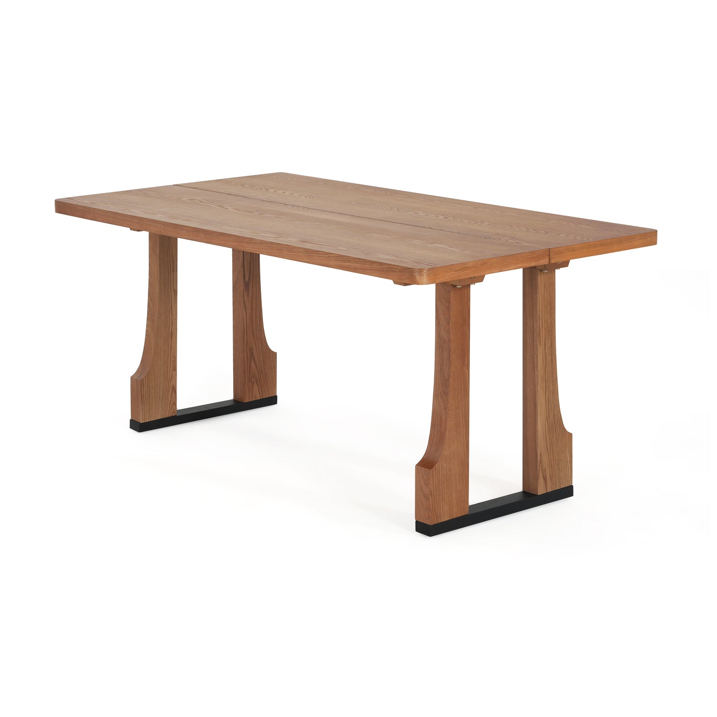 Verenda 63" Rustic Farmhouse Dining Table – Seats 4-6,with Pedestal Base
