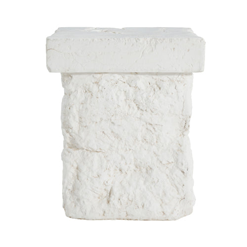 Talina Outdoor Patio Modern Artistry MGO Side Table, White