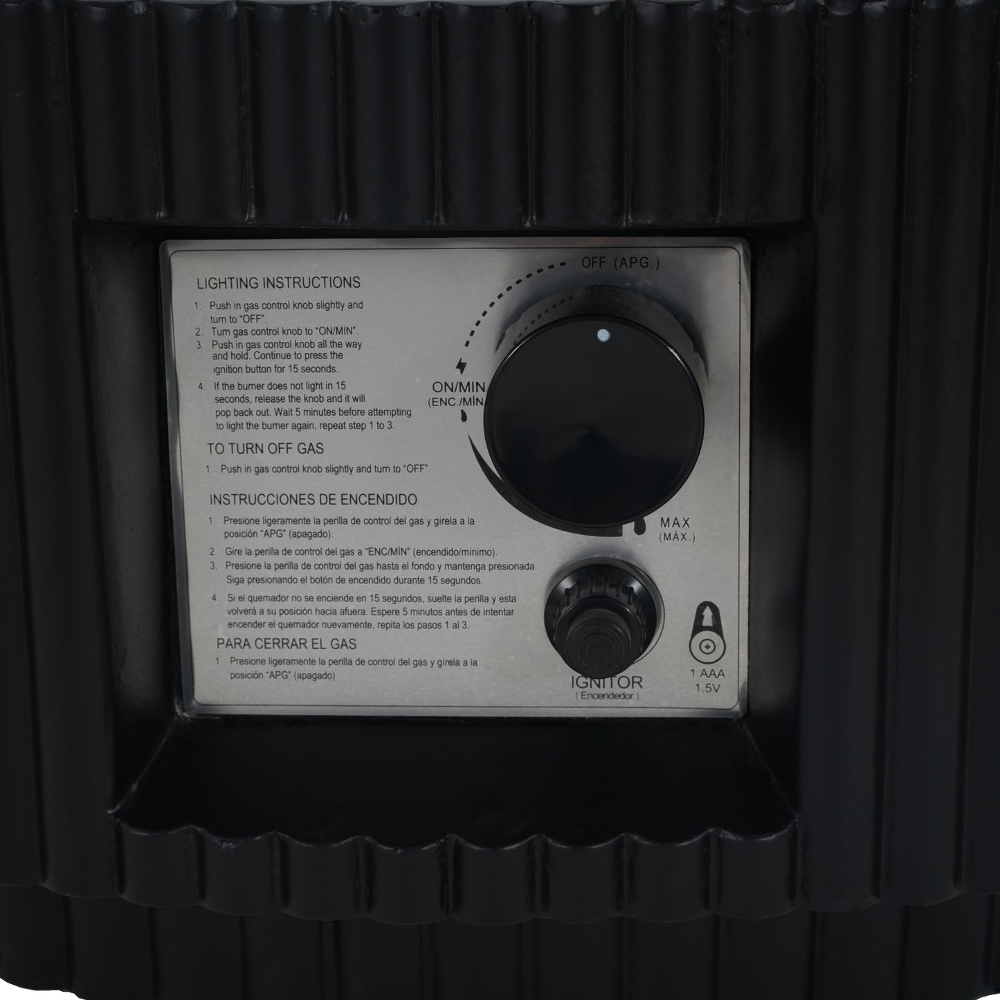 Alarion Outdoor Fire Pit Table Set – 40,000 BTU Propane Fire Pit with Matching Tank Holder