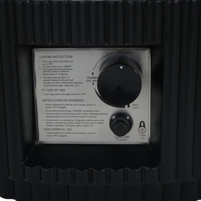 Alarion Outdoor Fire Pit Table Set – 40,000 BTU Propane Fire Pit with Matching Tank Holder