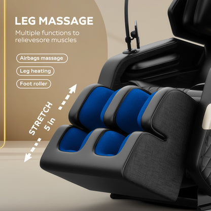 New Full Body Massage Chair with Zero Gravity and Air Pressure