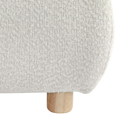 Maeve Upholstered Platform Bed with Two Removable Pillow Headboard