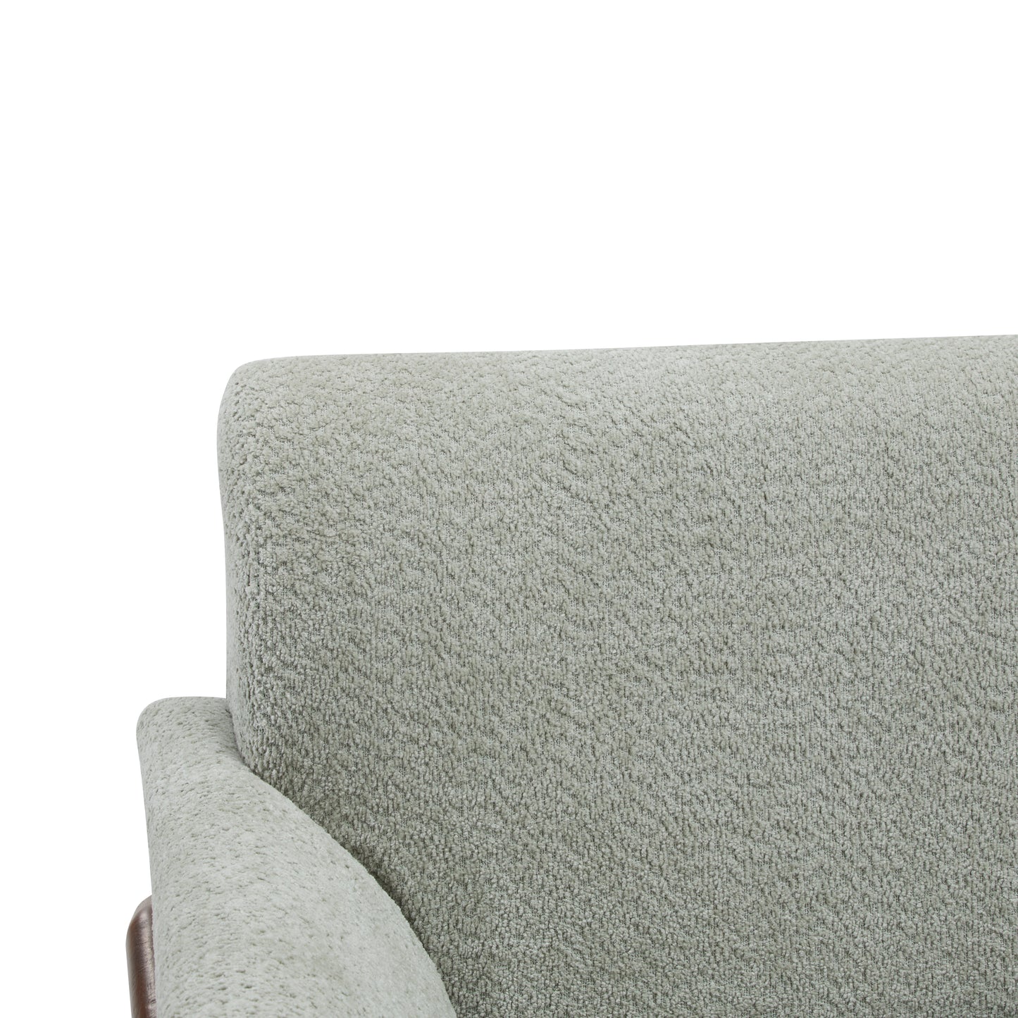 Aeionius Modern Indoor Boucle Loveseat with Flared Arms, Upholstered Fabric Sofa