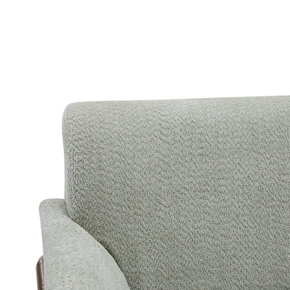 Aeionius Modern Indoor Boucle Loveseat with Flared Arms, Upholstered Fabric Sofa
