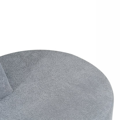 Orellar 116" Modern Curved Sectional Sofa with High-Density Fully Compressed Sponge and Chaise Lounge, Pearl Upholstery